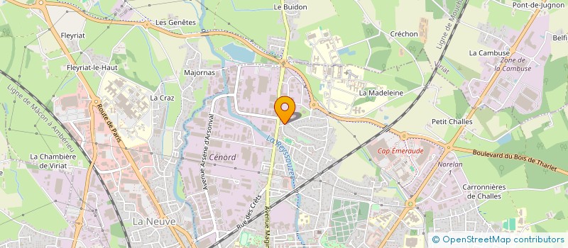localisation de l'entreprise BA à BOURG-EN-BRESSE