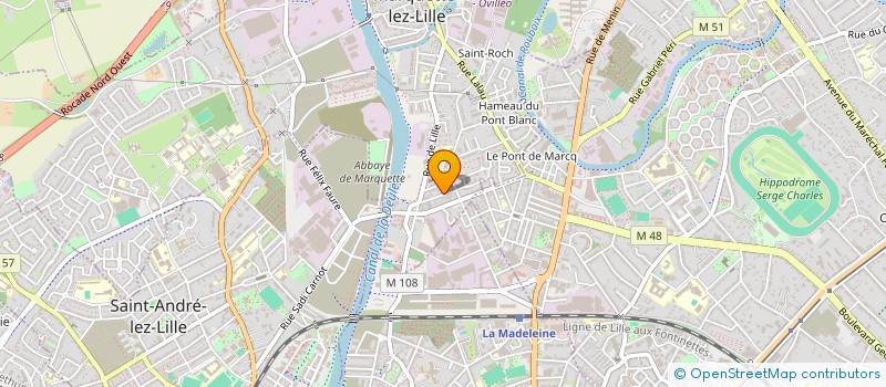localisation de l'entreprise BA AUTO à MARQUETTE-LEZ-LILLE