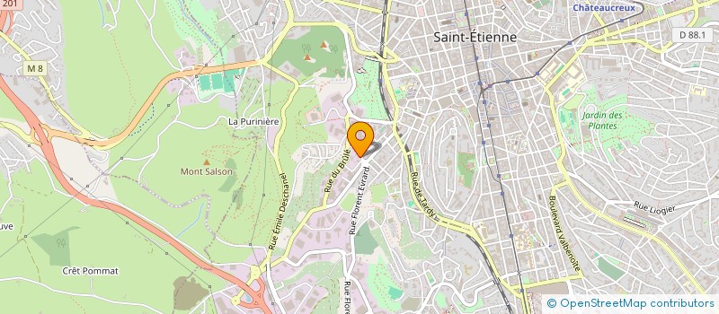 localisation de l'entreprise BA AUTO  SAINT-ETIENNE