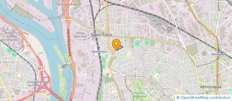 localisation de l'entreprise BA BATI à SAINT-FONS