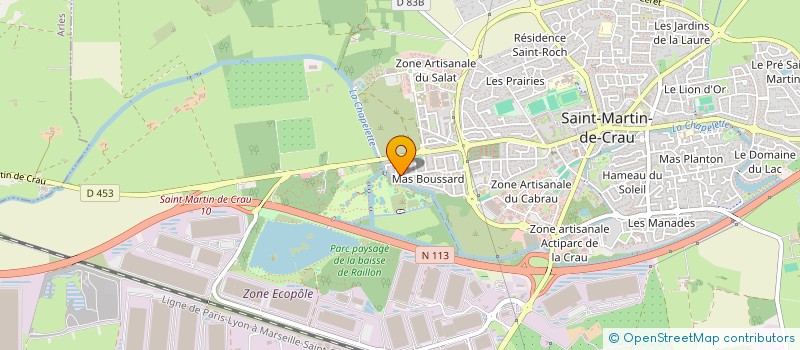 localisation de l'entreprise BA BTP à SAINT-MARTIN-DE-CRAU