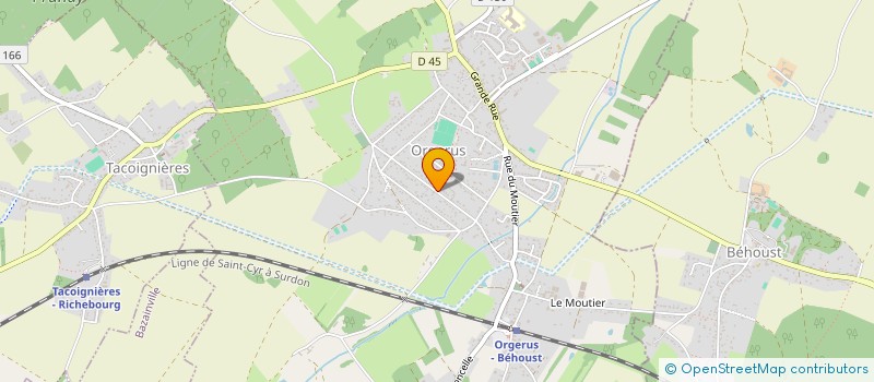 localisation de l'entreprise BA.CH INFO  ORGERUS