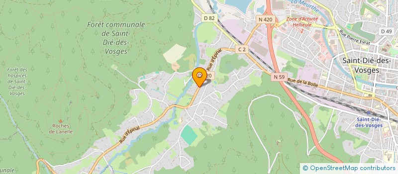 localisation de l'entreprise BA.CO à SAINT-DIE-DES-VOSGES