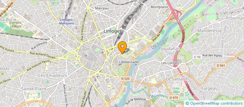 localisation de l'entreprise BA-CO-TECH à LIMOGES