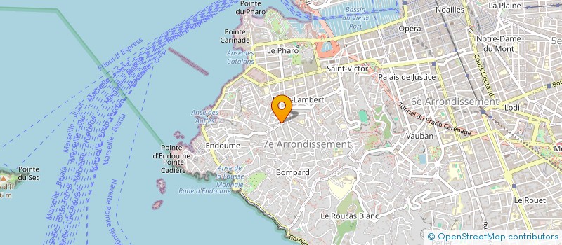 localisation de l'entreprise BA CREATION à MARSEILLE