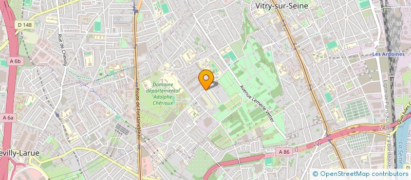 localisation de l'entreprise BA DU PARC  VITRY-SUR-SEINE