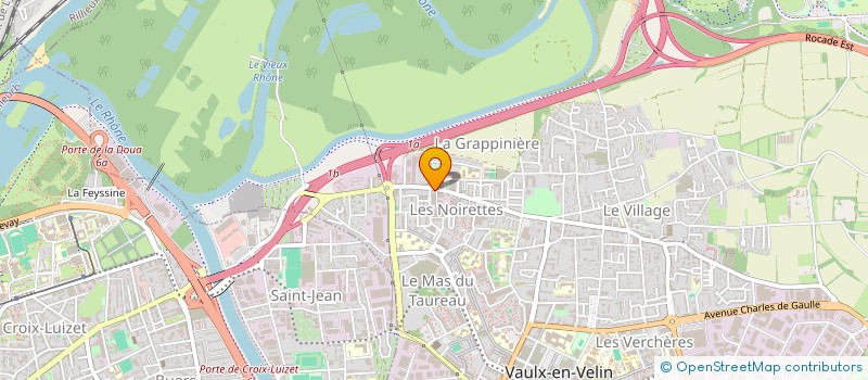 localisation de l'entreprise BA ELEC à VAULX EN VELIN