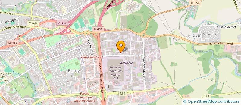 localisation de l'entreprise BA ETANCHEITE  METZ