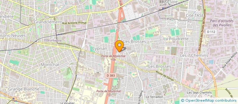 localisation de l'entreprise BA FACTORY  VILLEURBANNE