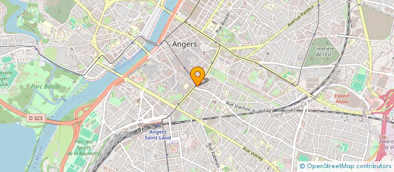 localisation de l'entreprise BA FOCH à ANGERS