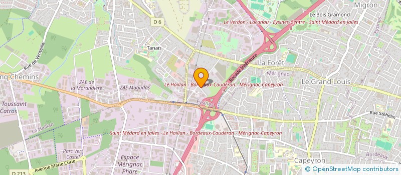 localisation de l'entreprise BA FONCIER  EYSINES