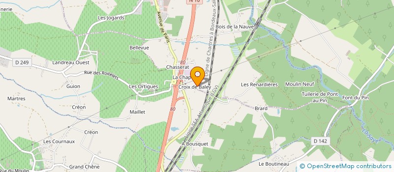 localisation de l'entreprise BA INVEST à CAVIGNAC