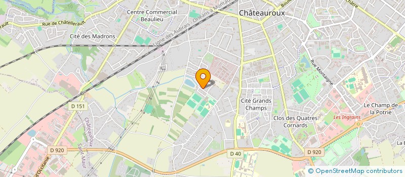 localisation de l'entreprise BA INVEST à CHATEAUROUX