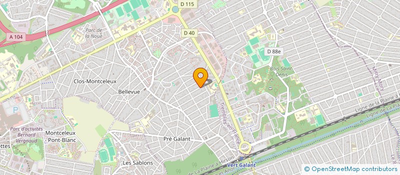 localisation de l'entreprise BA INVEST à VILLEPINTE