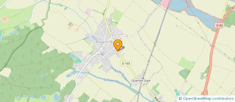 localisation de l'entreprise BA ISOLATION à ASPACH-MICHELBACH