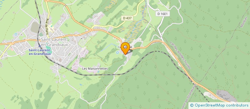 localisation de l'entreprise BA JURANEST  SAINT-LAURENT-EN-GRANDVAUX