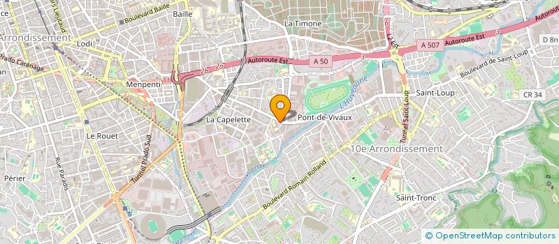 localisation de l'entreprise BA LA CAPELETTE  MARSEILLE 10EME