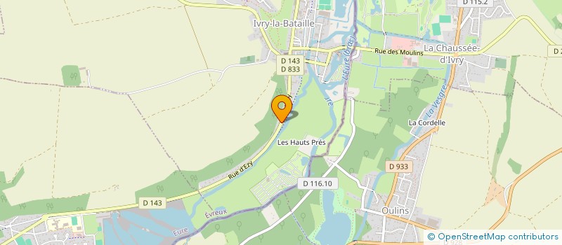 localisation de l'entreprise BA LINO ASCENSEURS à IVRY-LA-BATAILLE