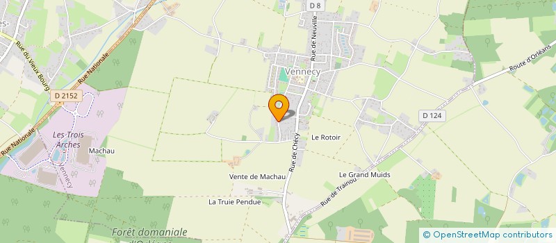 localisation de l'entreprise BA MADELEINE à VENNECY