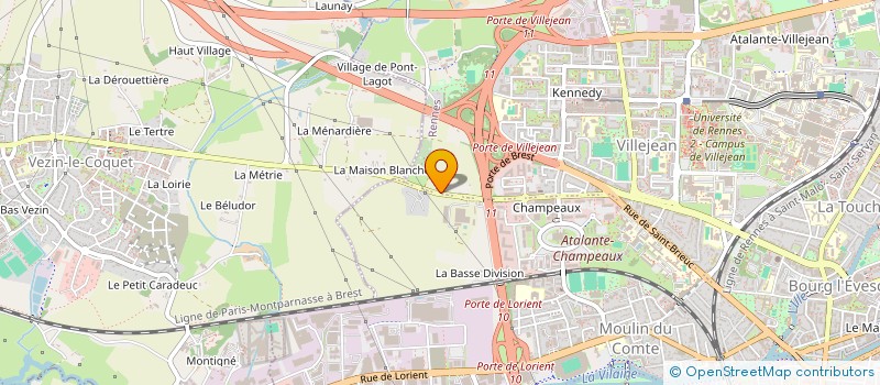 localisation de l'entreprise BA-MVA à RENNES