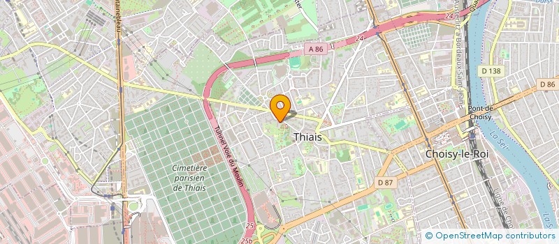 localisation de l'entreprise BA P2R  THIAIS