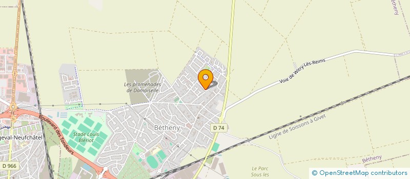 localisation de l'entreprise BA PLOMBIER  BETHENY