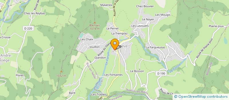 localisation de l'entreprise BA RAMONAGE  BOGEVE