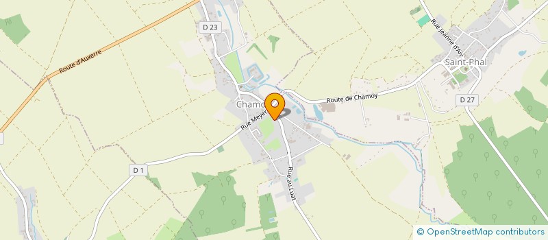 localisation de l'entreprise BA SERVICES  CHAMOY