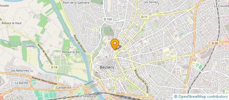 localisation de l'entreprise BA SERVICES à BEZIERS