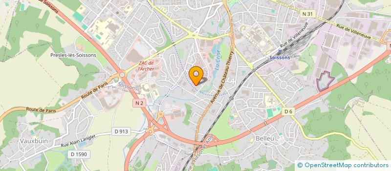 localisation de l'entreprise BA SERVICES ET DISTRIBUTION à SOISSONS