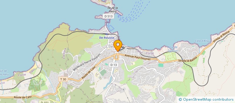 localisation de l'entreprise BA.SU.RO à L'ILE-ROUSSE
