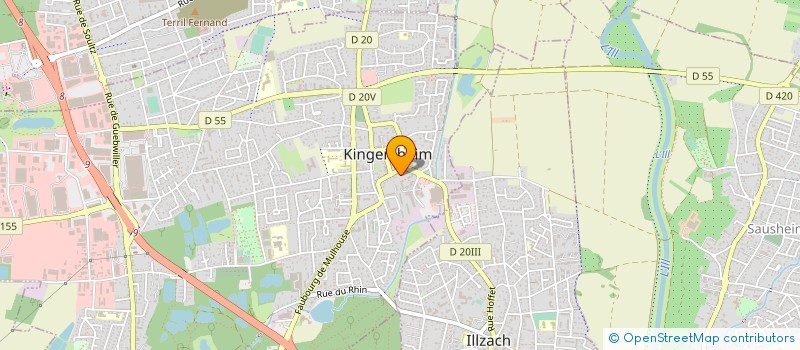 localisation de l'entreprise BA'TECH à KINGERSHEIM