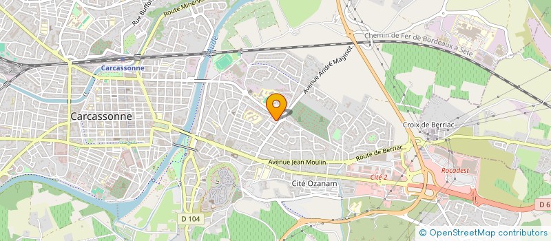 localisation de l'entreprise BA TP à CARCASSONNE