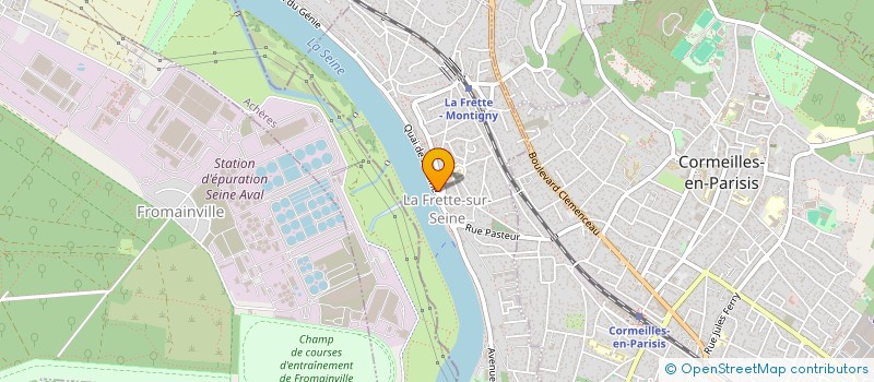 localisation de l'entreprise BA TRANSPORTS  LA FRETTE-SUR-SEINE