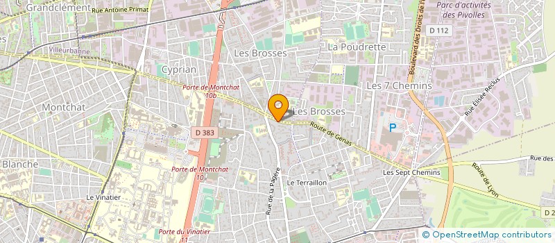 localisation de l'entreprise BA VILLEURBANNE  VILLEURBANNE