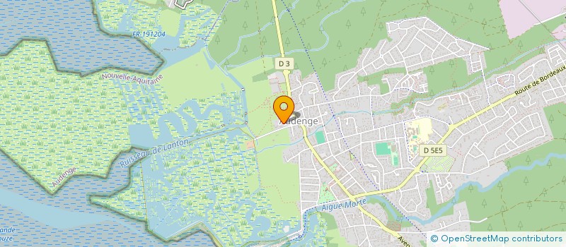 localisation de l'entreprise BA2F  AUDENGE