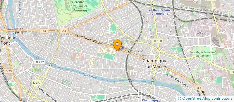 localisation de l'entreprise BA2G à CHAMPIGNY-SUR-MARNE