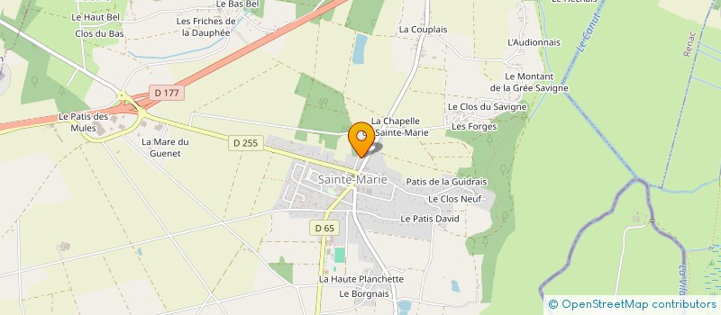 localisation de l'entreprise BA2I à SAINTE-MARIE