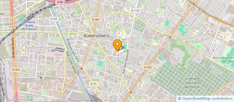 localisation de l'entreprise BA2J NETTOYAGE ET MULTI-SERVICES  AUBERVILLIERS