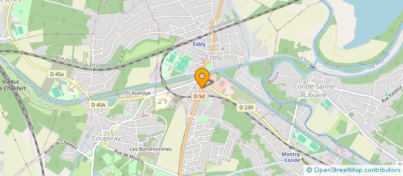 localisation de l'entreprise BA2M à ESBLY