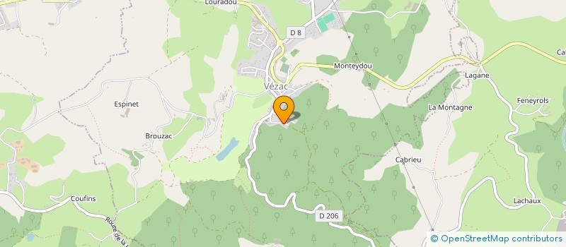 localisation de l'entreprise BA2R VEZAC à VEZAC