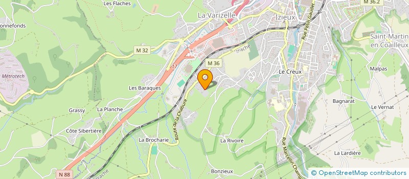 localisation de l'entreprise BA3  SAINT-CHAMOND