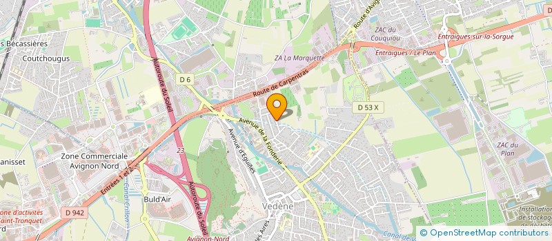 localisation de l'entreprise BA7 à VEDENE