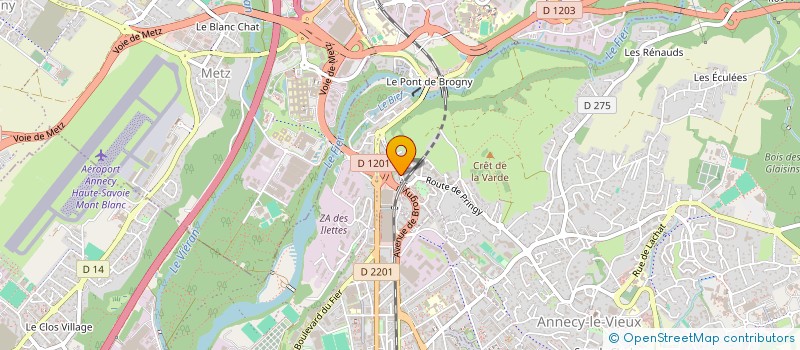 localisation de l'entreprise BAA  ANNECY