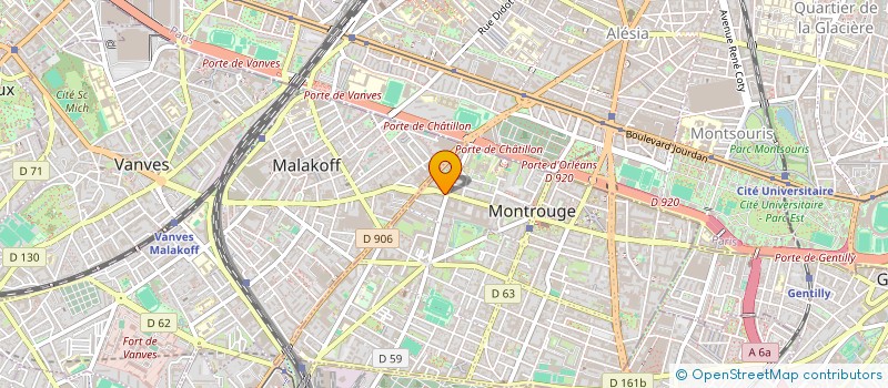 localisation de l'entreprise BAAC  MONTROUGE