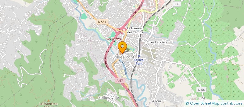 localisation de l'entreprise BAADI FRERES  SOLLIES-PONT