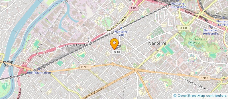 localisation de l'entreprise BAAL INFORMATIQUE à NANTERRE