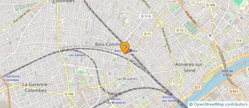 localisation de l'entreprise BAALI à BOIS-COLOMBES