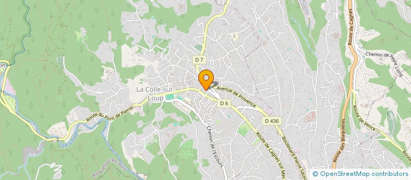 localisation de l'entreprise BAAMA  LA COLLE-SUR-LOUP