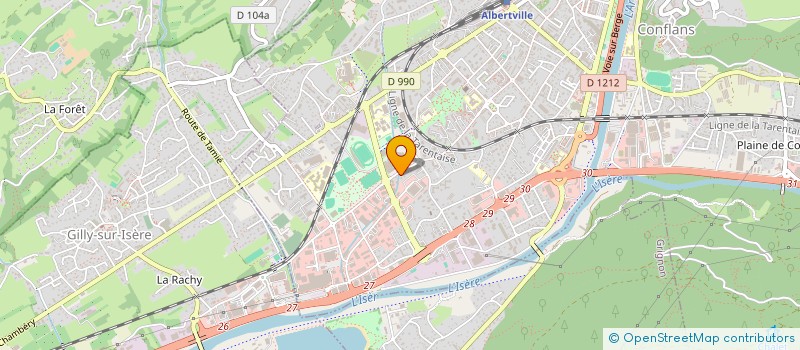 localisation de l'entreprise BAANSACHA  ALBERTVILLE